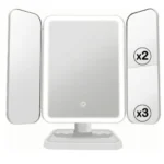 3 Folds Lighted Makeup Mirror