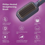 Hair Straightening Brush BHH880/03 Black/Purple - Image 4