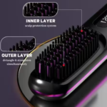Hair Straightening Brush BHH880/03 Black/Purple - Image 2